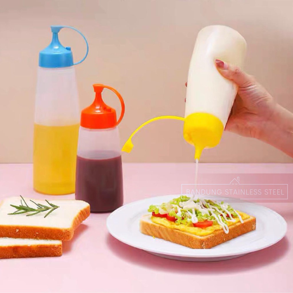 Botol Saus 500 ml 500ml Saos Kecap Minyak Mayones Plastik Warna