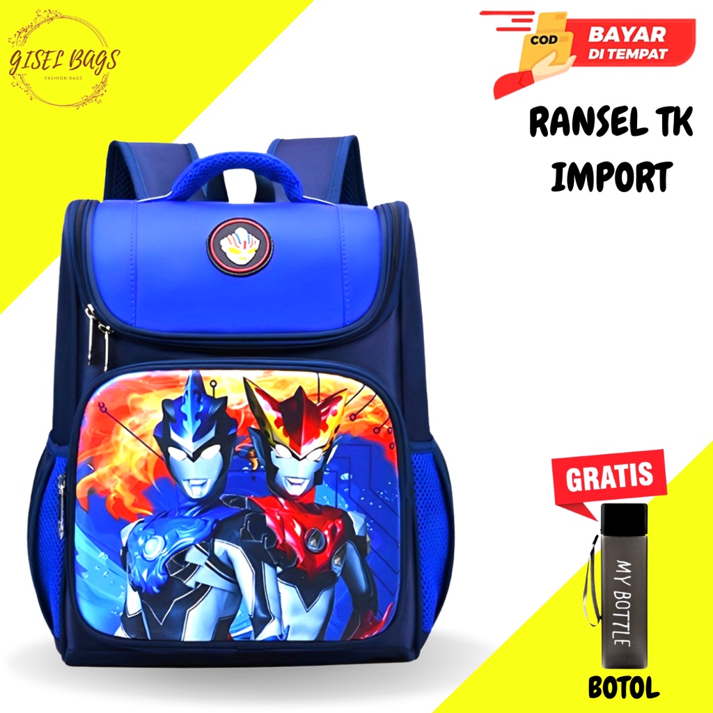 GSB Tas anak laki laki sekolah tk import gambar karakter superhero