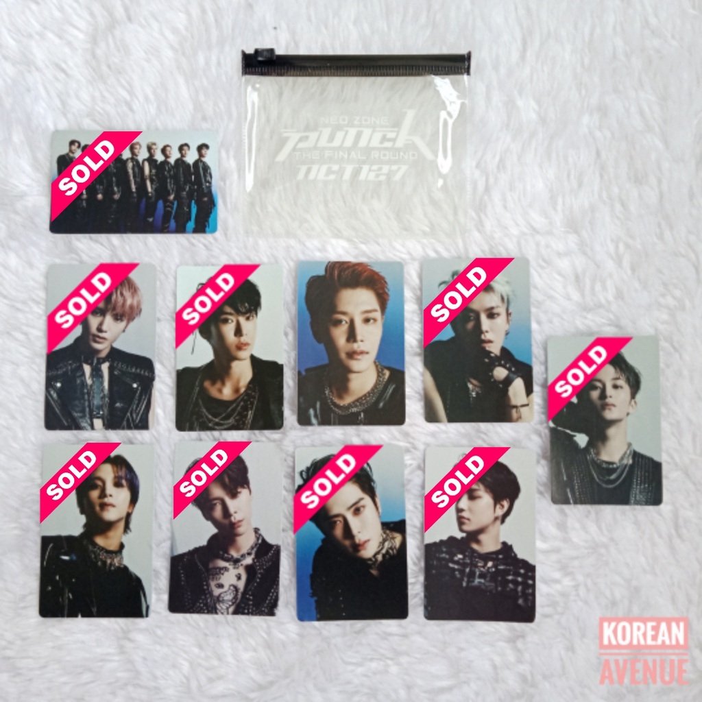 [Official] NCT 127 - Punch Photocard Goods Sticker Pack - Taeil