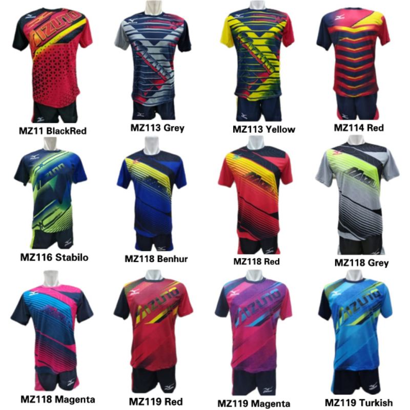 Jersey Kaos Setelan Baju Olahraga Voli / Baju Volley ball kaos dan celana olahraga motif printing size M L XL sport collection jakarta