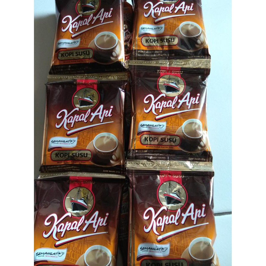 

Kapal Api KOPI SUSU,sachet isi 10pcs /rcg SALE