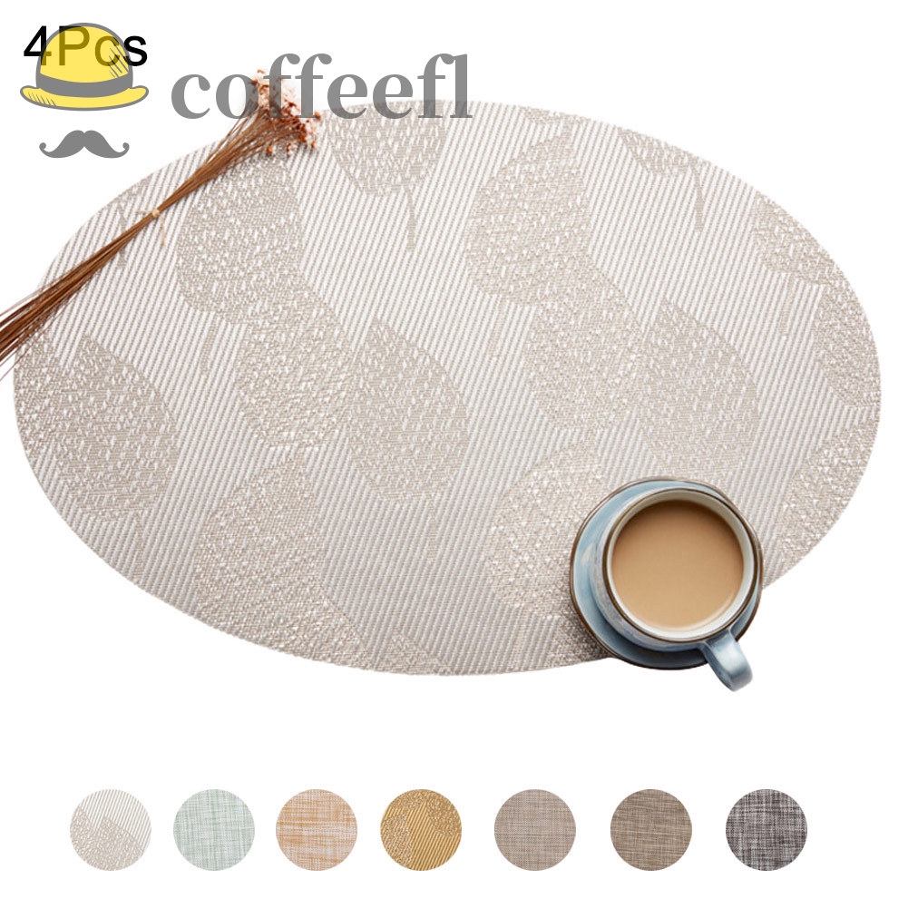 Ce 4pcs Dining Table Placemats Heat Resistant Placemat Anti Slip