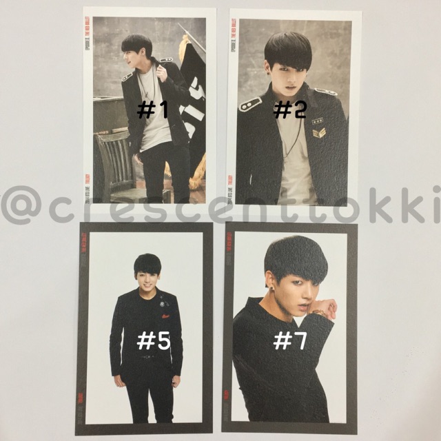 BTS OFFICIAL MD The Red Bullet JUNGKOOK Photoset