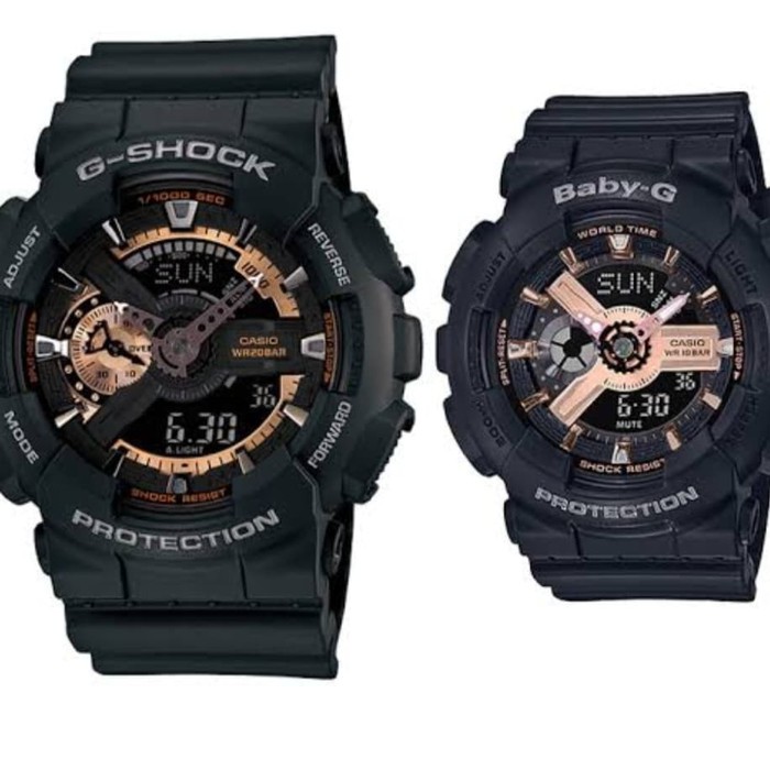 Casio Gshock & BabyG Couple GA-110RG-1A & BA-110RG-1A original