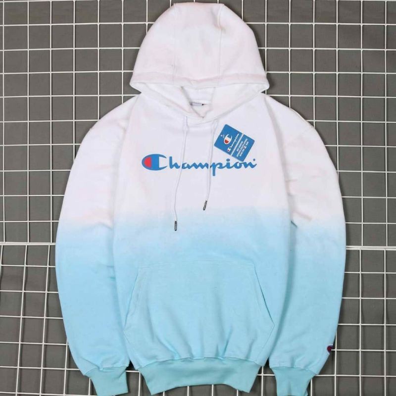 Champion White&Blue Hoodie 0059