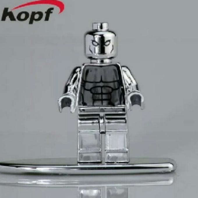 LEGO SILVER SURFER F4 CHROME MARVEL FANTASTIC 4 NO BOX 0512