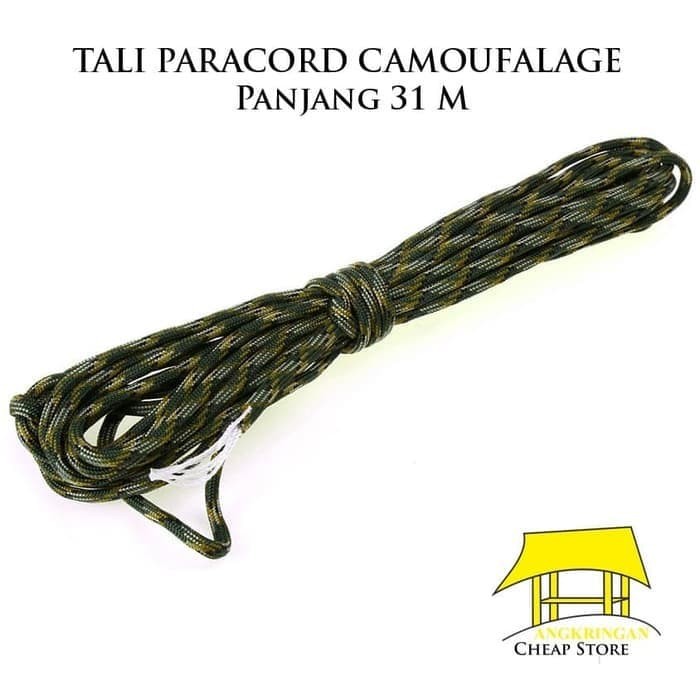 Tali Paracord Paratorpoer Bow String Panah 7 Strand 31 M Camoufalage