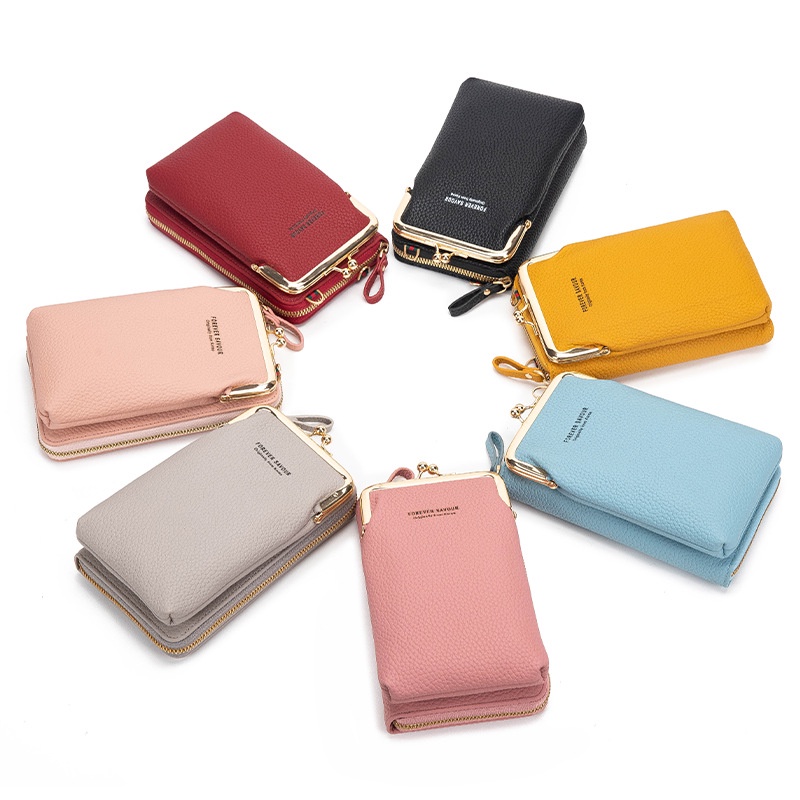 Dompet HP Cewek Tas Dompet Handphone Tas Selempang Wanita Multifungsi