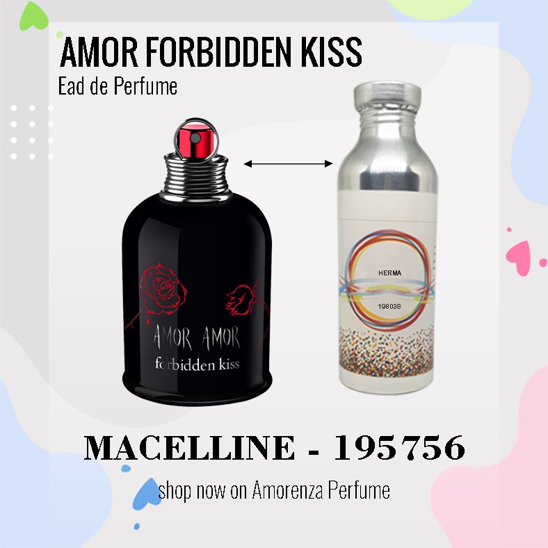 Bibit Parfum Murni AMOR FORBIDDEN KISS - MACELLINE 100 ML Nica Fragrance