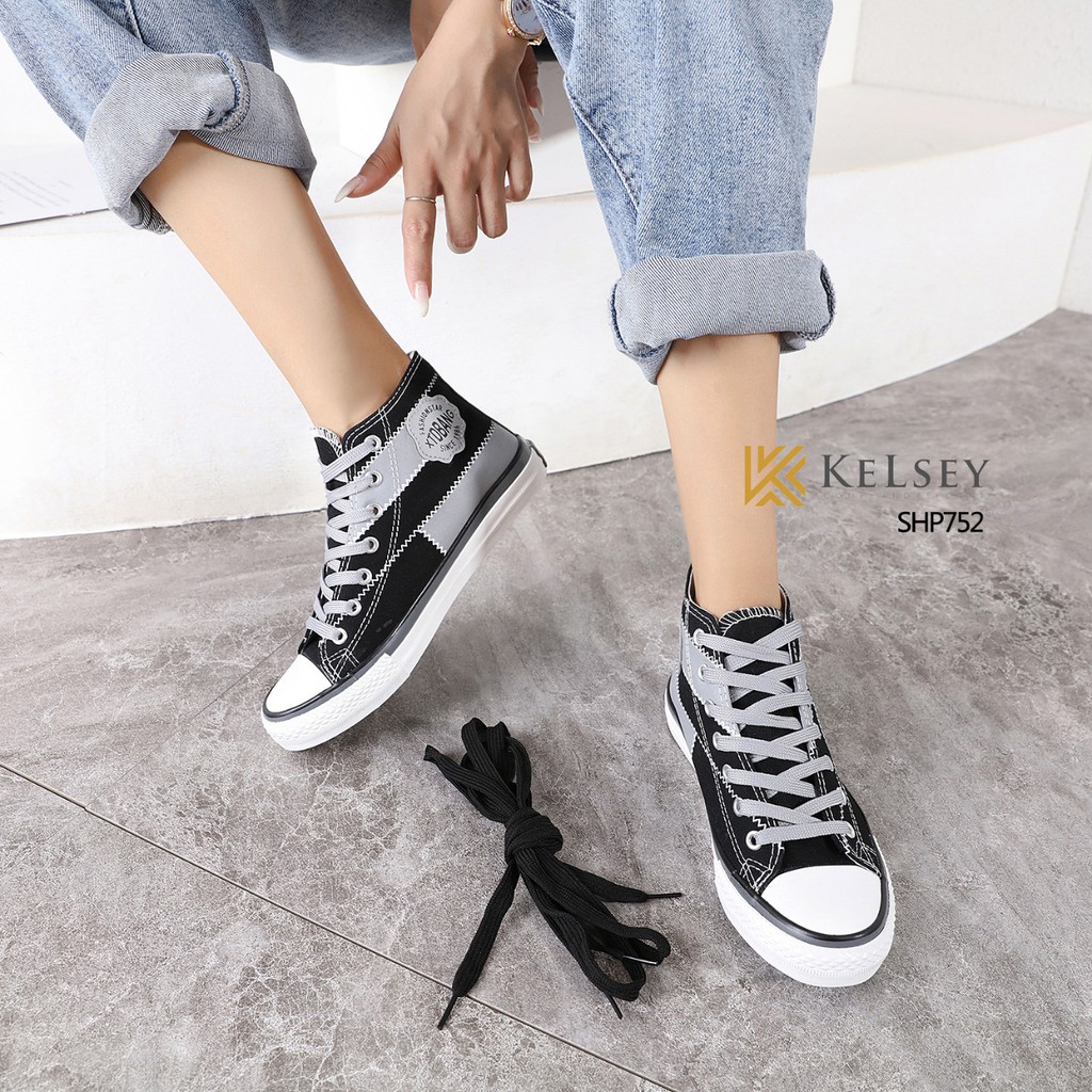 Sepatu Sneakers Kanvas Wanita Kelsey / Sepatu Kerja Anak Remaja Hingga Dewasa SHP752