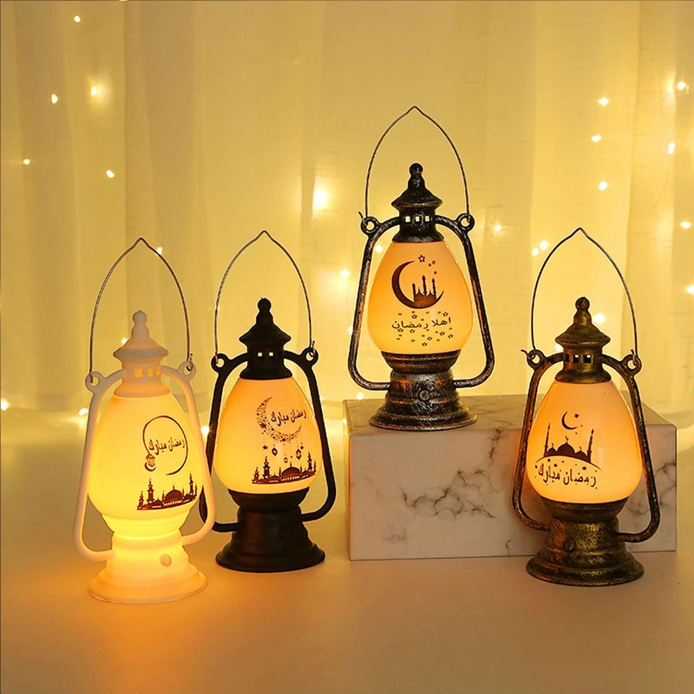 Ornamen Lampu Lentera Gantung LED Desain Ramadhan Muslim Untuk Hadiah