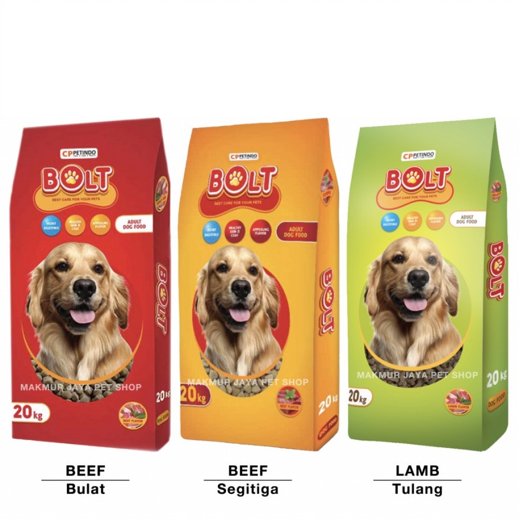 Jual Makanan Anjing Bolt Dog Dry Food Repack 1 Kg Shopee Indonesia