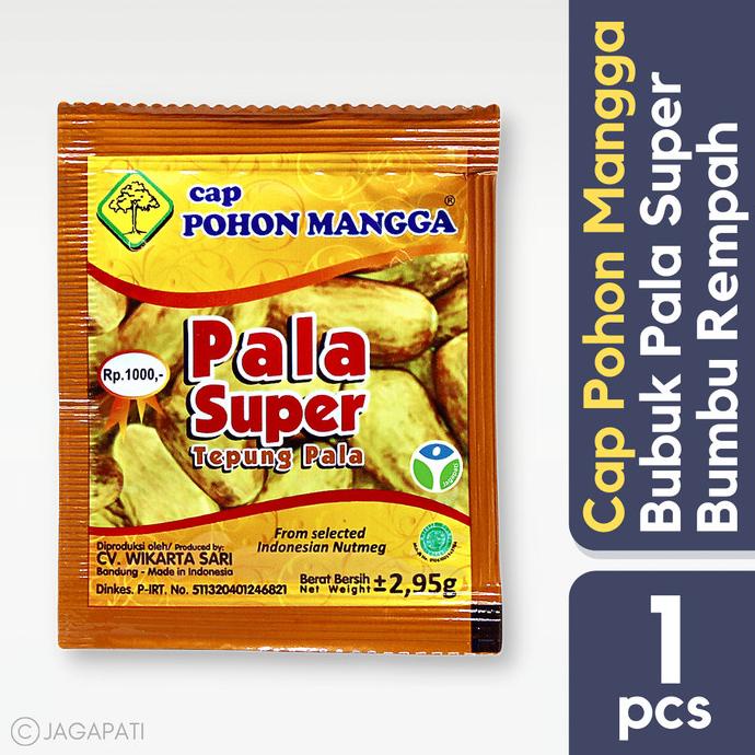 

Cap Pohon Mangga - Bubuk Pala Super 2,95gr (Satuan) - Bumbu Dapur
