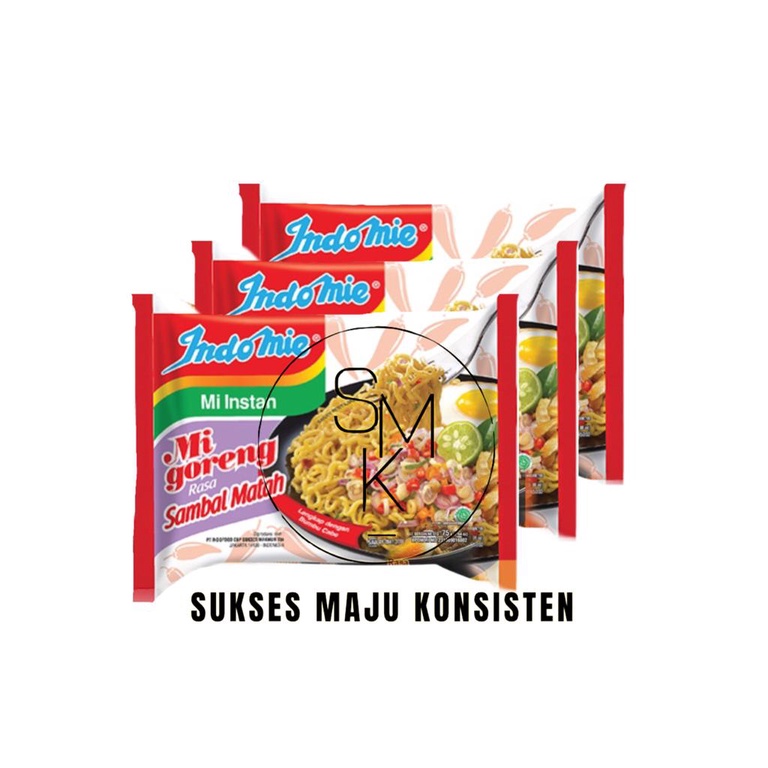 

PAKET 3PCS INDOMIE GORENG RASA SAMBAL MATAH - 3pcs x 85gr