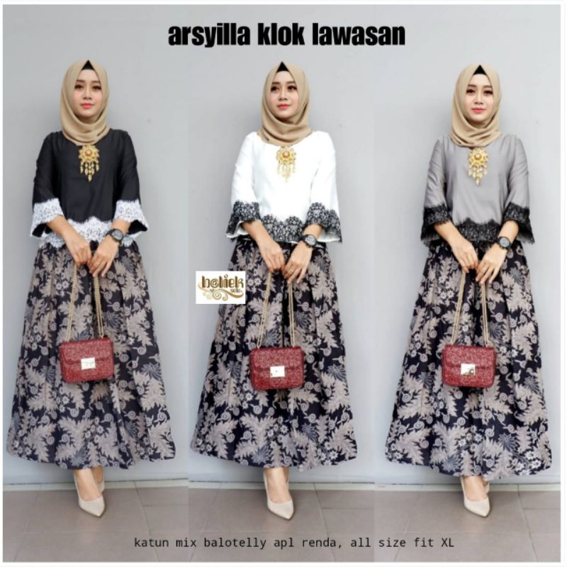 Set rok batik arsyilla klok lawasan bisa couple