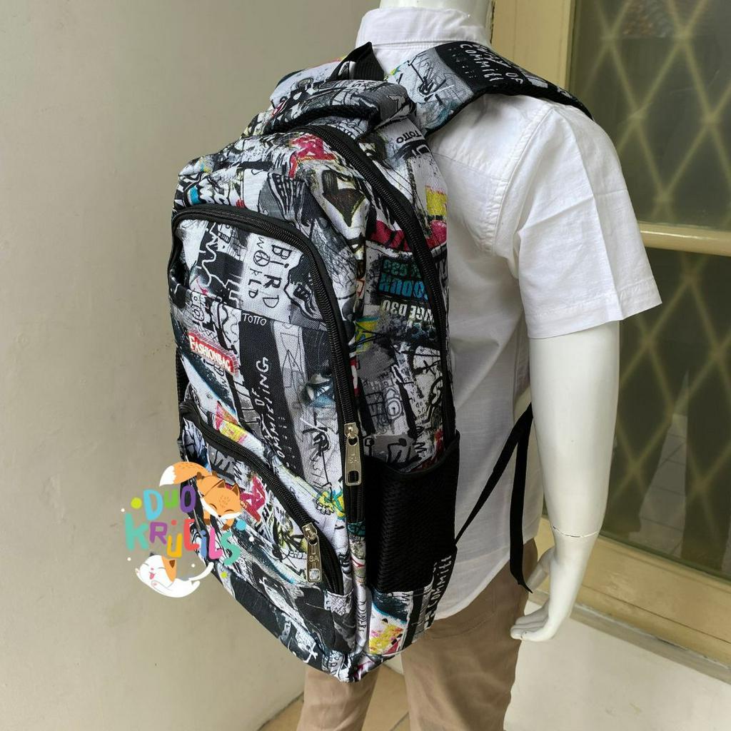 TAS SEKOLAH SD SMP SMA KULIAH ABSTRACT HITAM PUTIH