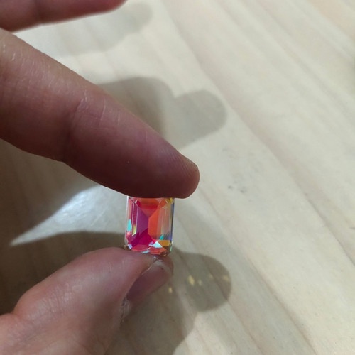 al25 Batu Permata Mineral Gem Stone Octagon Cut Aqua Mystic Topaz