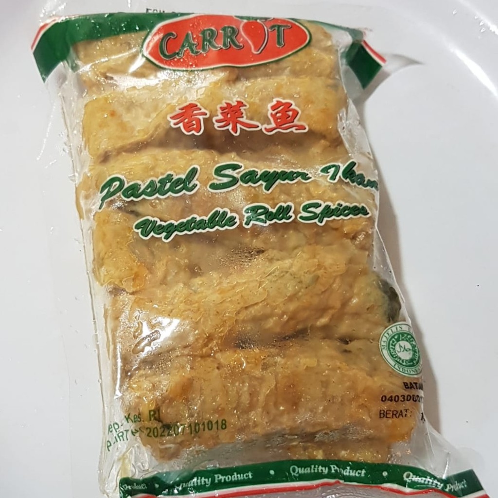 

Carrot pastel sayur ikan isi 12