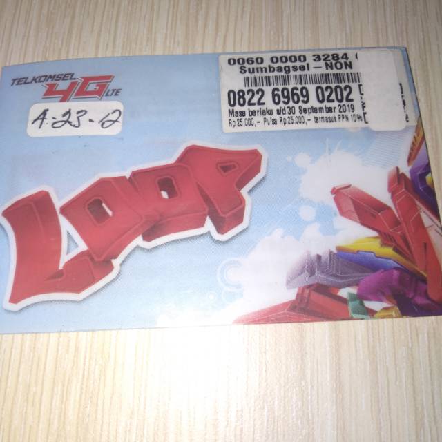 Nomor cantik simpati loop