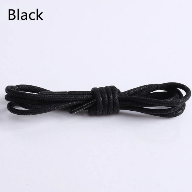 TALI SEPATU LILIN BULAT SOELACE WAXED-black