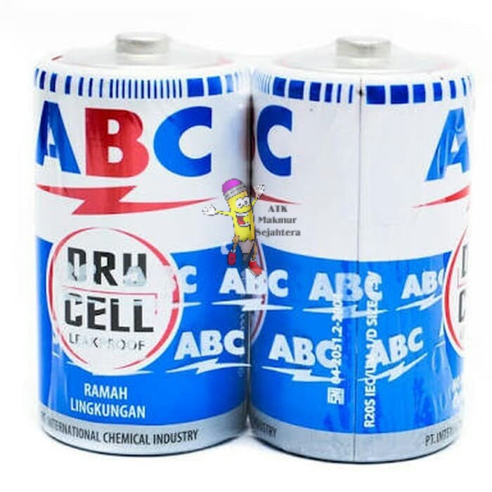 

Batu Batre Baterai ABC Biru Besar R20 SIZE D isi 2 pcs
