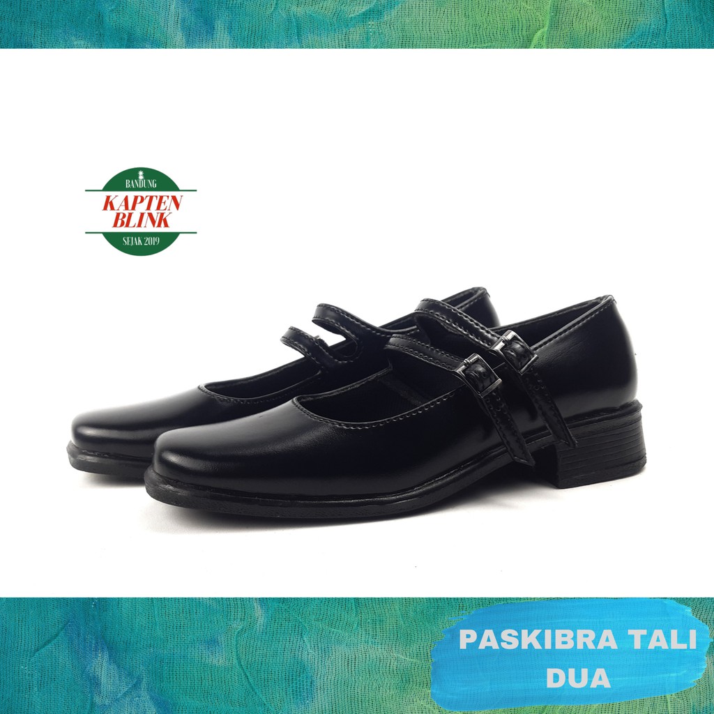 Sepatu PDH Paskibra Putri wanita hitam sepatu ringan wanita
