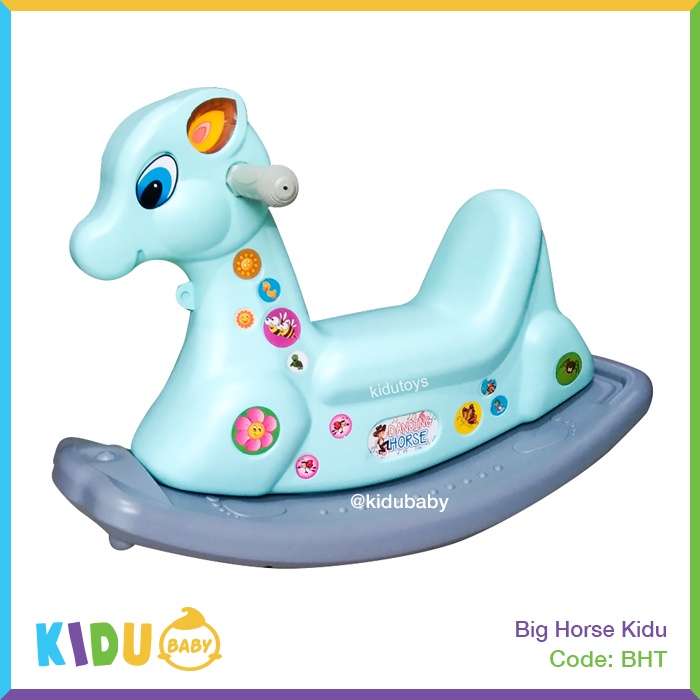 Mainan Kuda Jungkit Anak Big Horse Musik Kidu by Kidu Baby