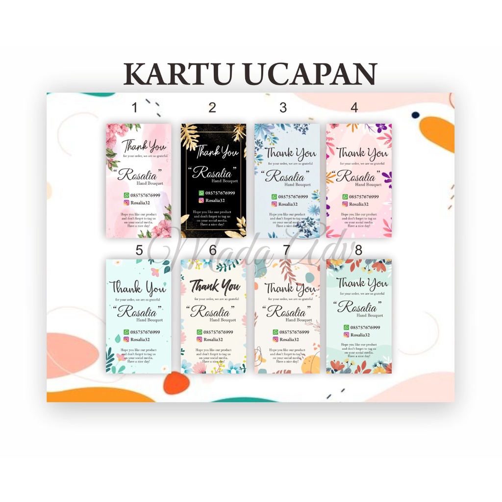 

Kartu Ucapan / Greeting card / Gift Card / Kartu Ucapan Terimakasih