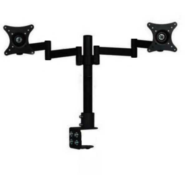 COD Bracket TV Monitor Support Table Mount Dual Arm TV Bracket 100x100 Pitch 15-27 Inch