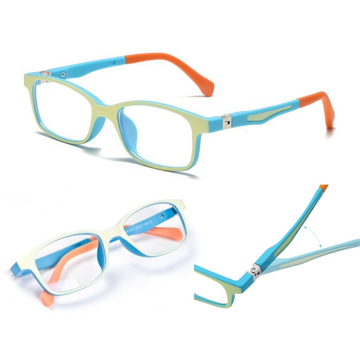 Kacamata ANAK Anti Radiasi HP Komputer TV Anti Blueray ORIGINAL - Biru Muda
