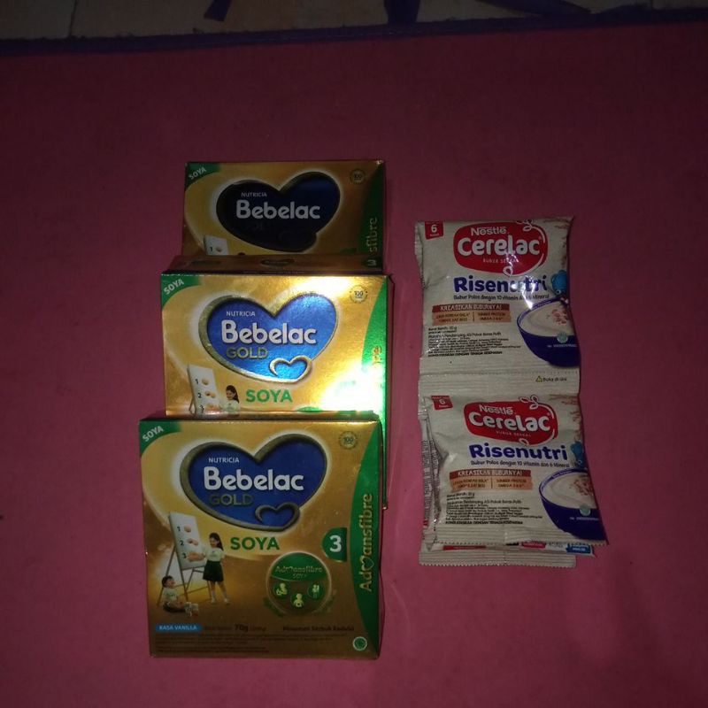 

Paket murmer !!! Bebelac soya (3) + Nestle Cerelac (8)