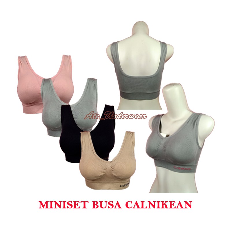 AT383-Miniset Busa Dewasa/Bra Miniset Tali Lebar Busa/Miniset Polos