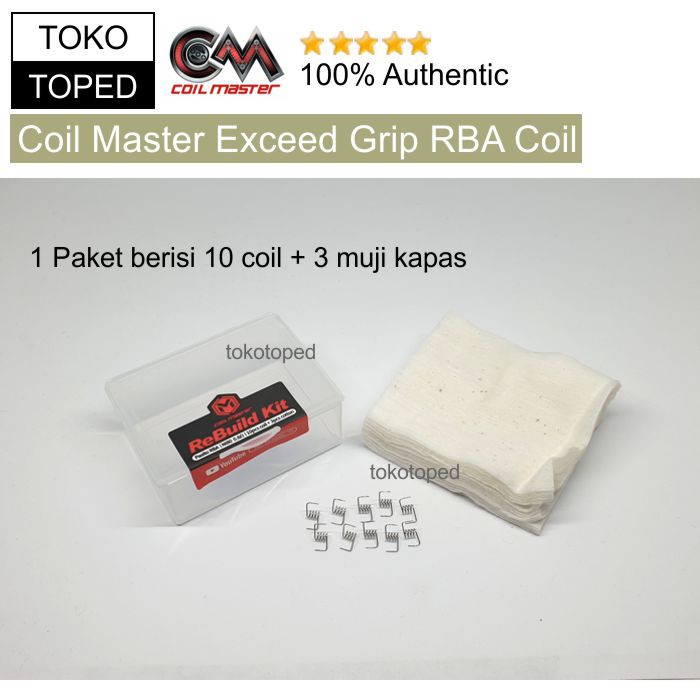 Authentic Coil Master NI80 Coil for Exceed Grip RBA | 0.6 Ohm | kawat