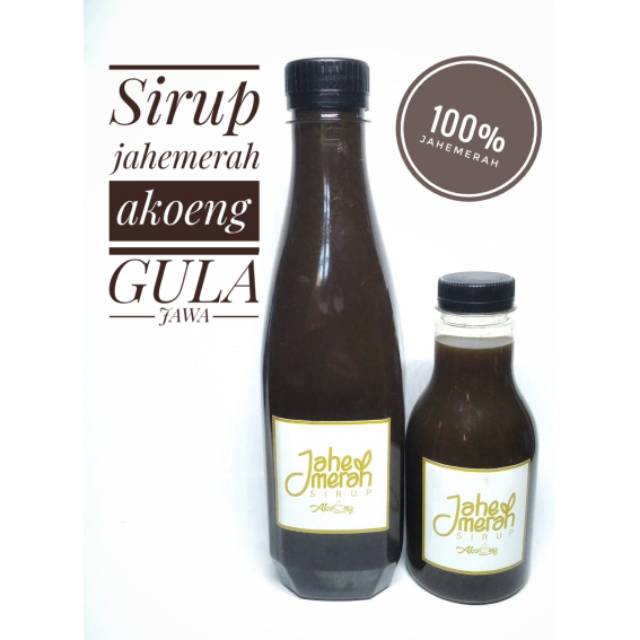 Sirup jahe merah herbal 250 ml