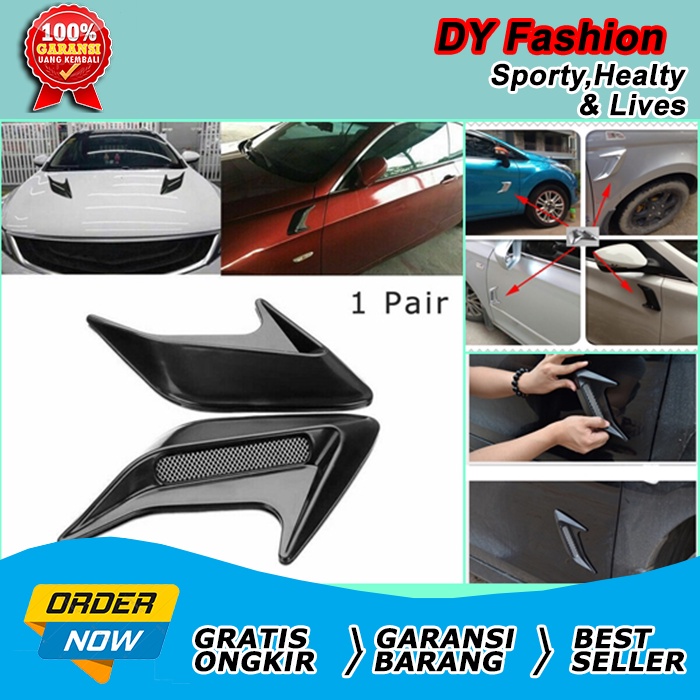 Variasi mobil Dekorasi Insang Hiu Mobil 2 pcs MN792 Car Air flow Side Aksesoris Mobil 2 Stiker Sampi