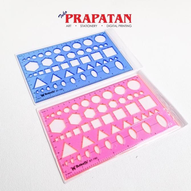 

PENGGARIS BUTTERLFY BT-790 CETAKAN / 5 BENTUK BANGUN DASAR