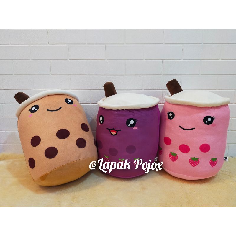 Boneka Boba Bubble Milk Tea Brown Sugar Ukuran Jumbo