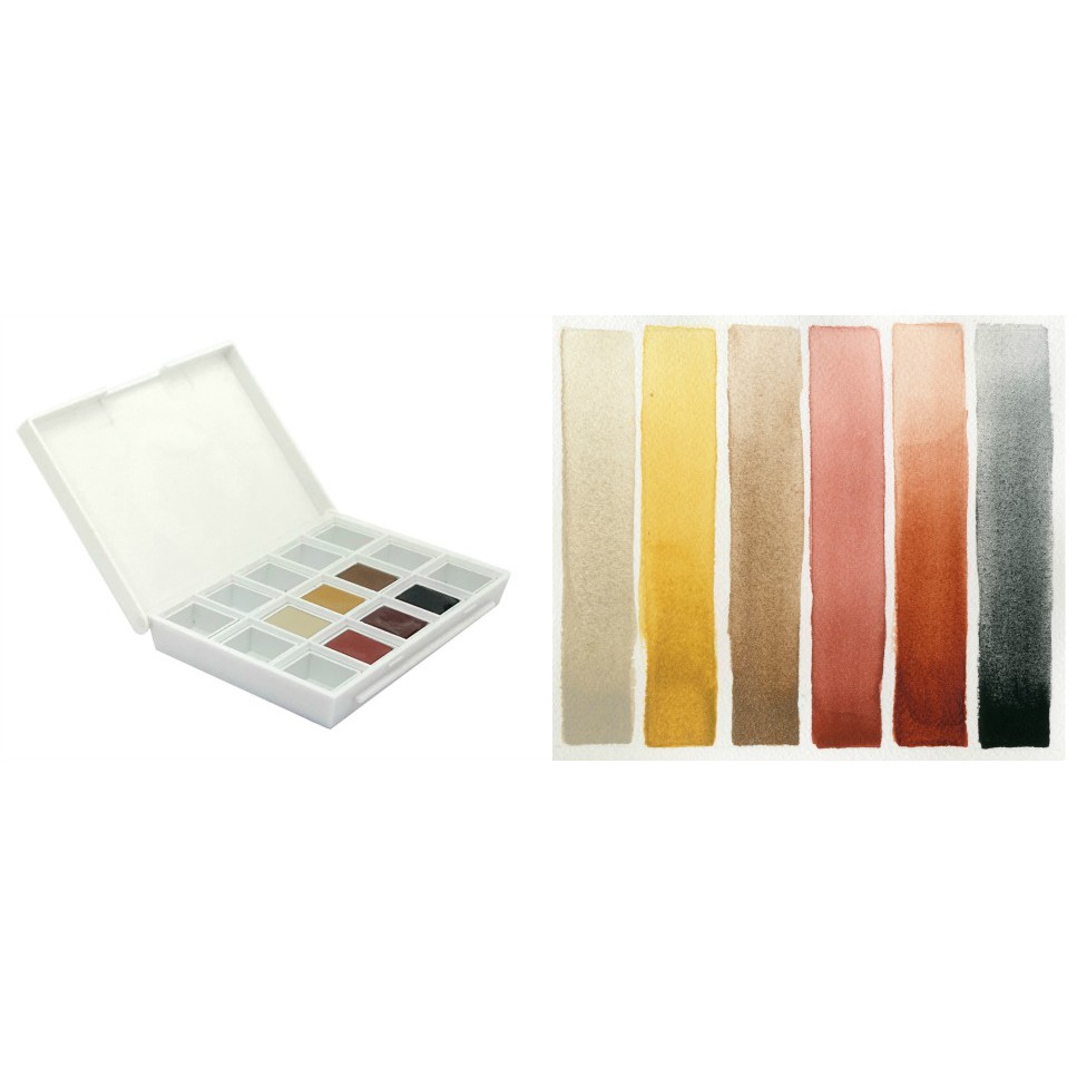 

Daniel Smith Set of 6 Earth Half pan