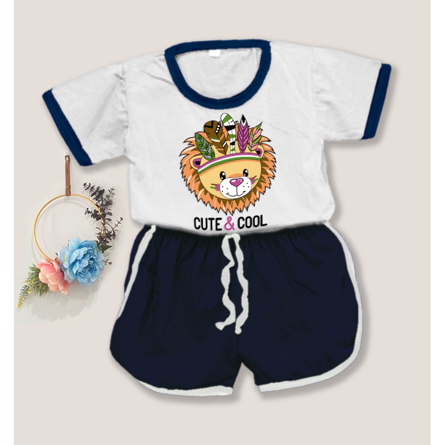 VF - Setelan Baju Playset Cupa Cups Anak / Setelan Anak Laki Usia 1-5 Tahun