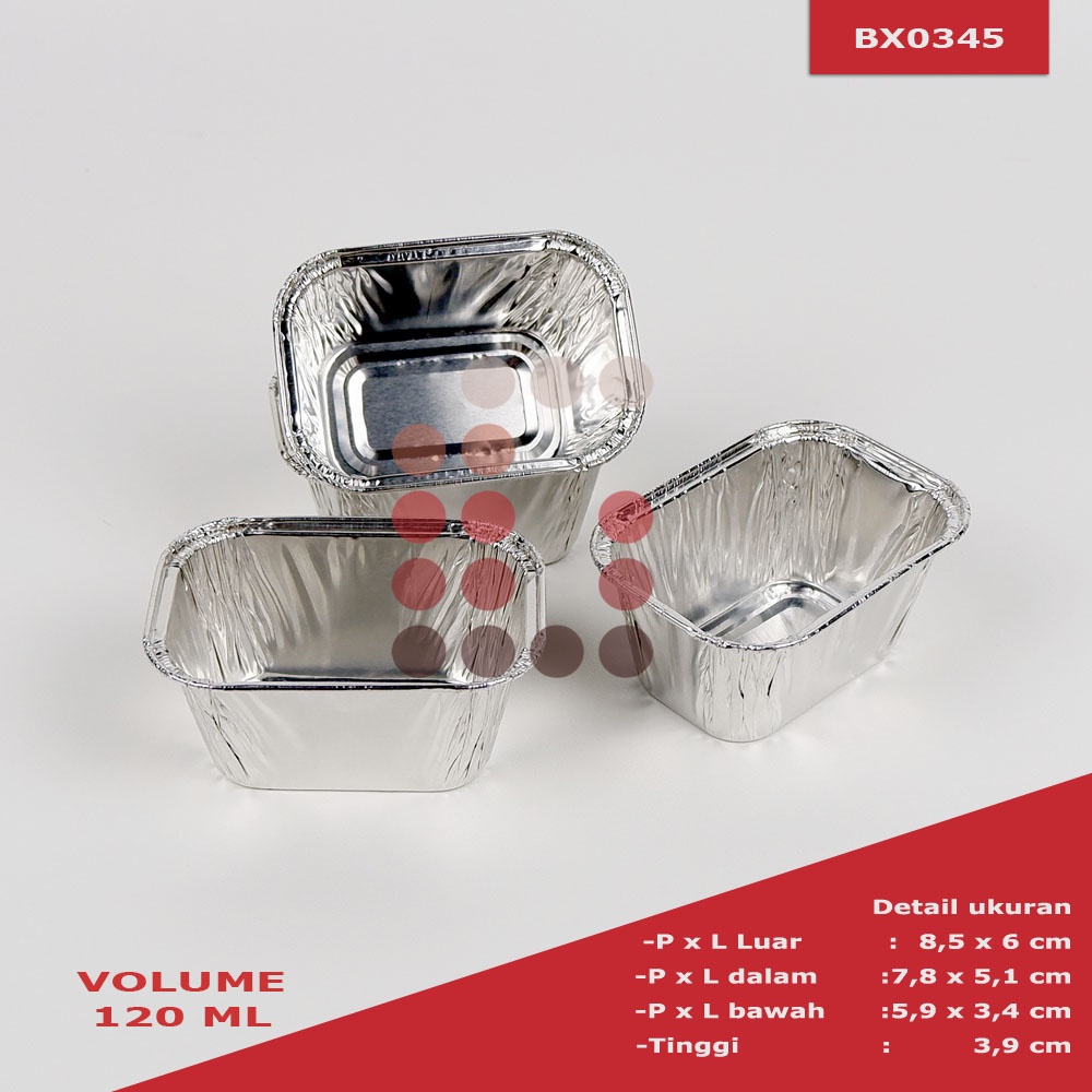 alumunium foil cup BX0345 macaroni schotel / klapertart / zuppa soup