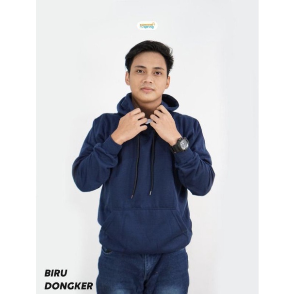hoodie pria biru dongker / hoodie pria warna biru dongker / jaket pria biru dongker