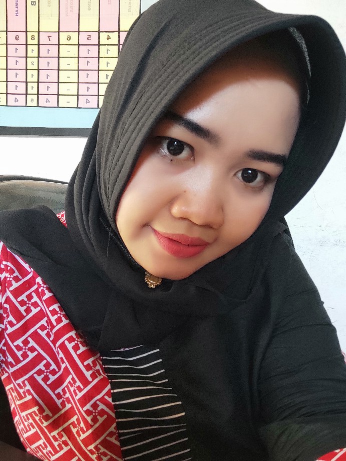 Tunik Nadine Batik Kombinasi Merah Midi Cantik Kekinian