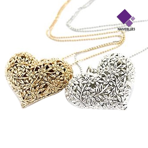 Kalung Rantai Choker Dengan Liontin Hati Model Hollow Untuk Wanita