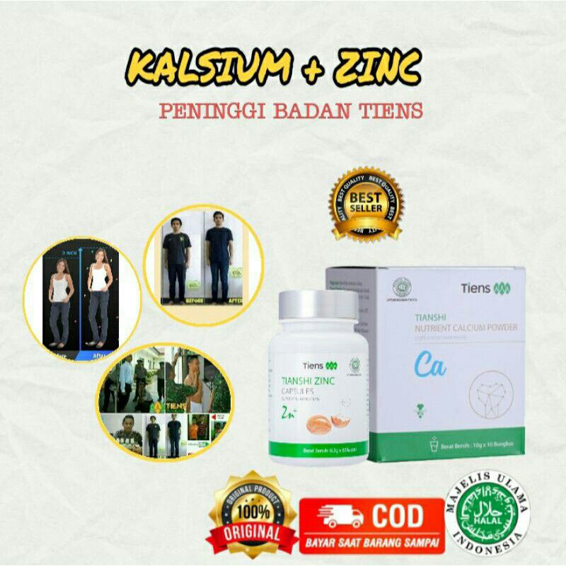 [ TERLARIS ] KALSIUM TIENS / PENINGGI BADAN | PENAMBAH TINGGI | PENINGGI BADAN TIENS ORIGINAL