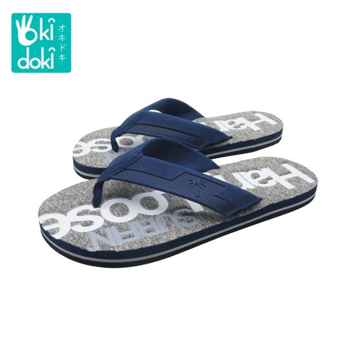 OKIDOKI Men Slippers Hangloose 858330-Navy - Sandal Pria