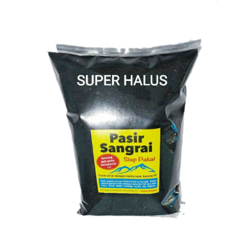 Pasir Sangrai® Siap Pakai - SUPER HALUS - Kemasan Plastik 1kg / Pasir Goreng Maggot / Kopi / Kedelai