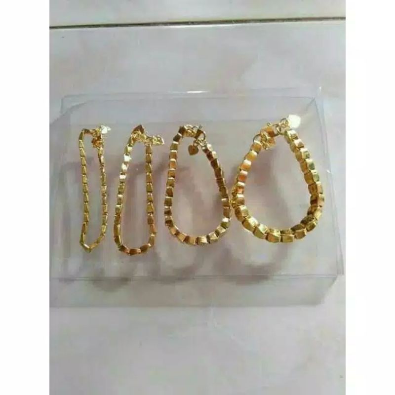 gelang padi replika emas 24k setara 1 suku, 2 suku, 3, suku, 4 suku, 5 suku