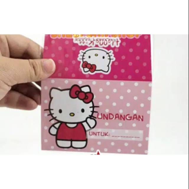 Undangan HELLO KITTY Ulang Tahun Anak