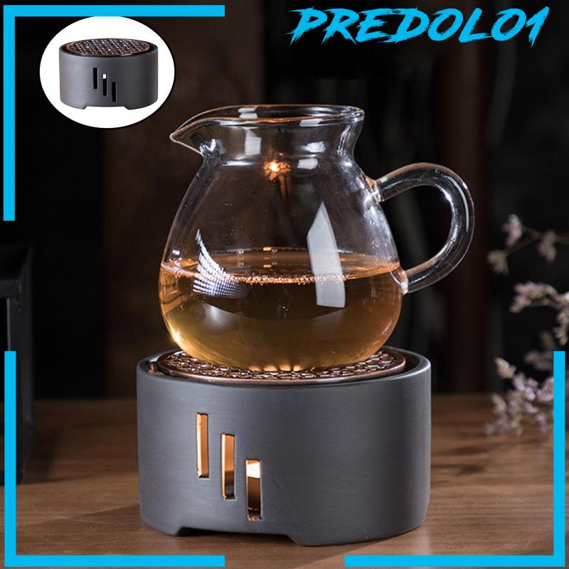 [PREDOLO1] Warm Stoneware Household Holder Mat Alcohol Teapot Stove for Office Home