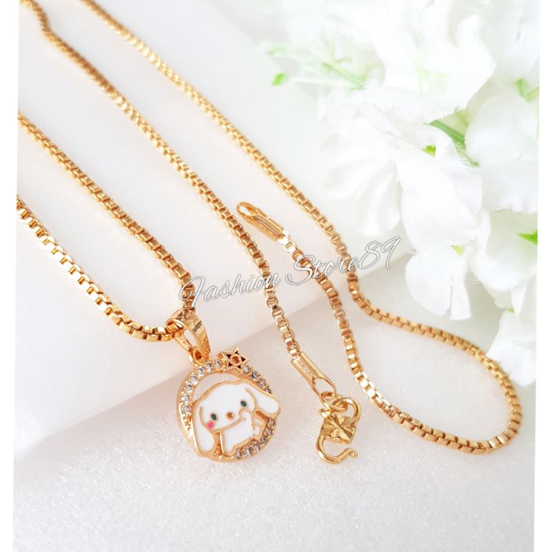 Kalung Anak Puppies impor Perhiasan Xuping Yaxiya Replica gold 18k premium